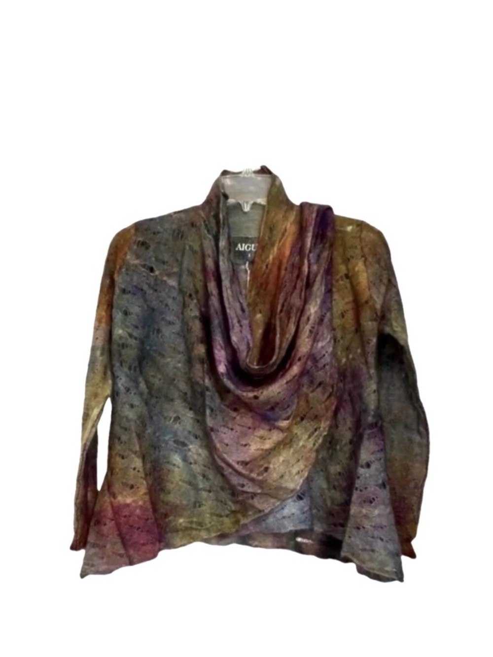 Aigua New Anthropologie Alpaca Multi Color Cardigan Boutique